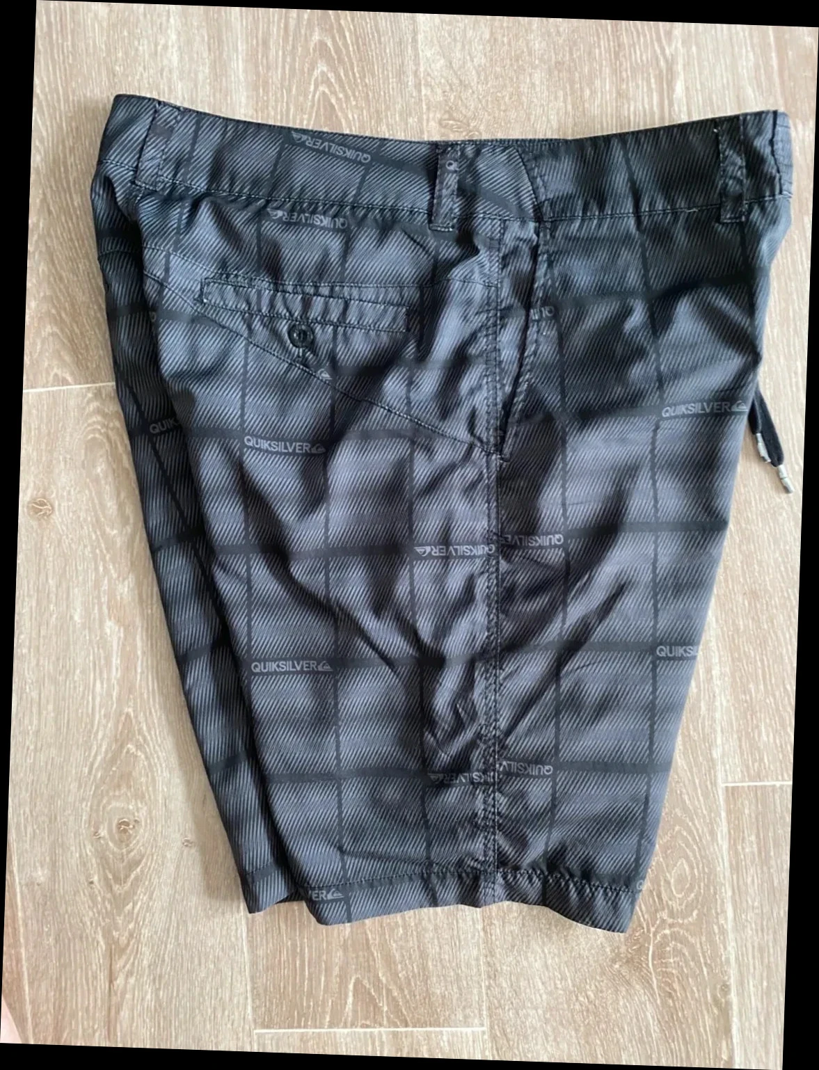 Bermuda de banho Quiksilver surf praia preto cinza tamanho XL – photo 5